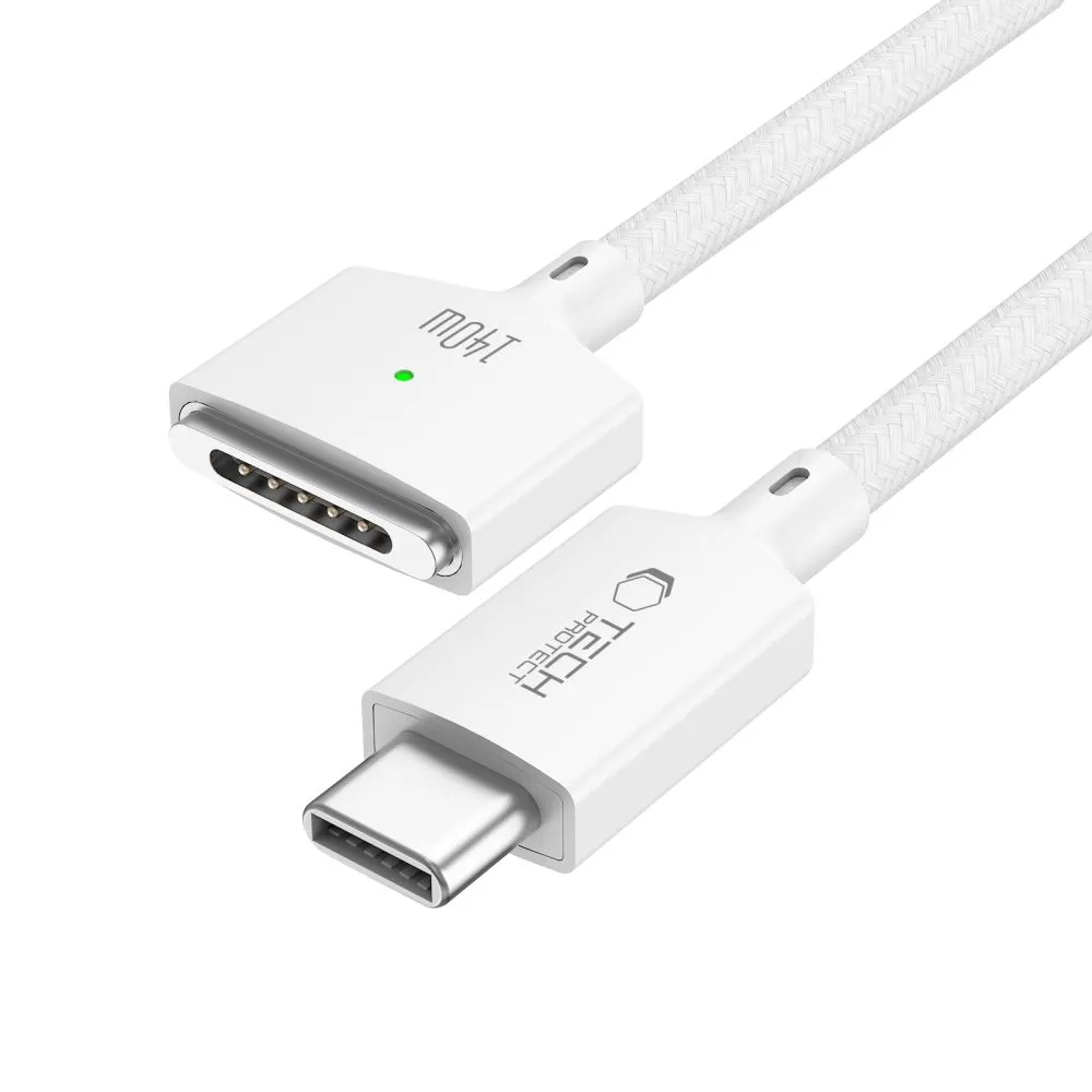 Apple MacBook TECH-PROTECT MMC01 ULTRABOOST MAGNETIC MACBOOK CABLE TYPE-C TO MAGSAFE 3 140W 200CM Datora maciņš 