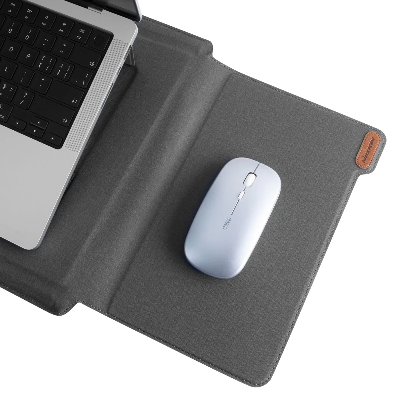 Apple MacBook Laptopfodral grå Nillkin Versatile Plus Laptop Sleeve Macbook 15.6-16.1 (Vegan Leather)