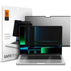 Apple MacBook Datora aizsargstikls SPIGEN SAFE VIEW PRIVACY Apple Macboom Pro 14 M1 / M2 / M3 / M4 / M5 (2021-2025)