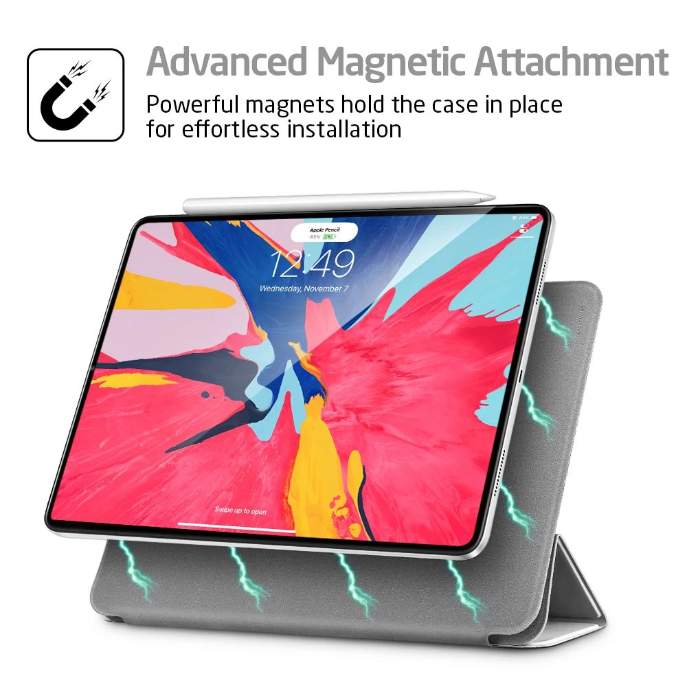 Apple iPad Pro 11 (2018) tablet case silver ESR Yippee Color Magnetic