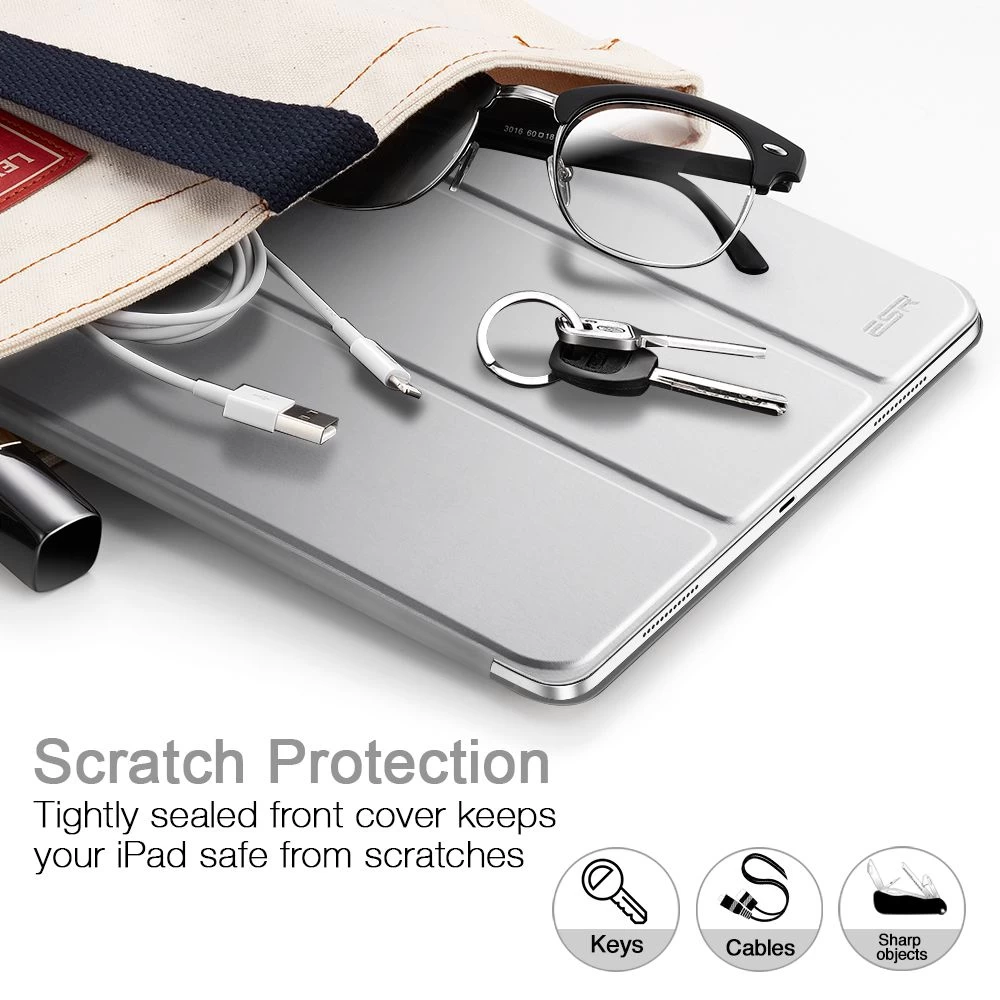 Apple iPad Pro 11 (2018) tablet case silver ESR Yippee Color Magnetic