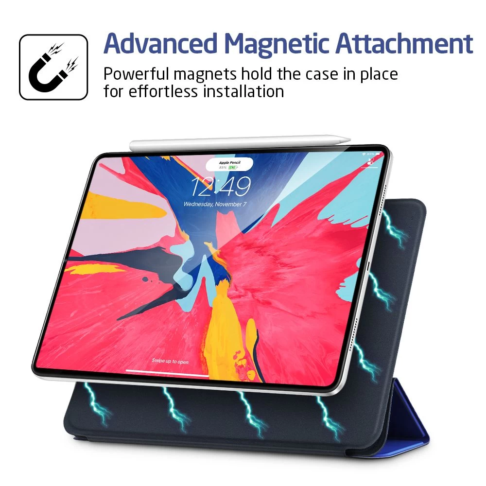 Apple iPad Pro 11 (2018) tablet skal, fodral blå ESR Yippee Color Magnetic 