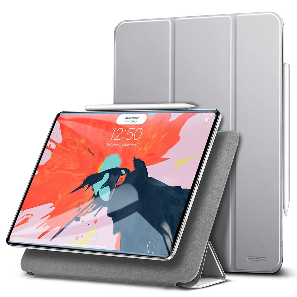 Apple iPad Pro 11 (2018) tablet case silver ESR Yippee Color Magnetic