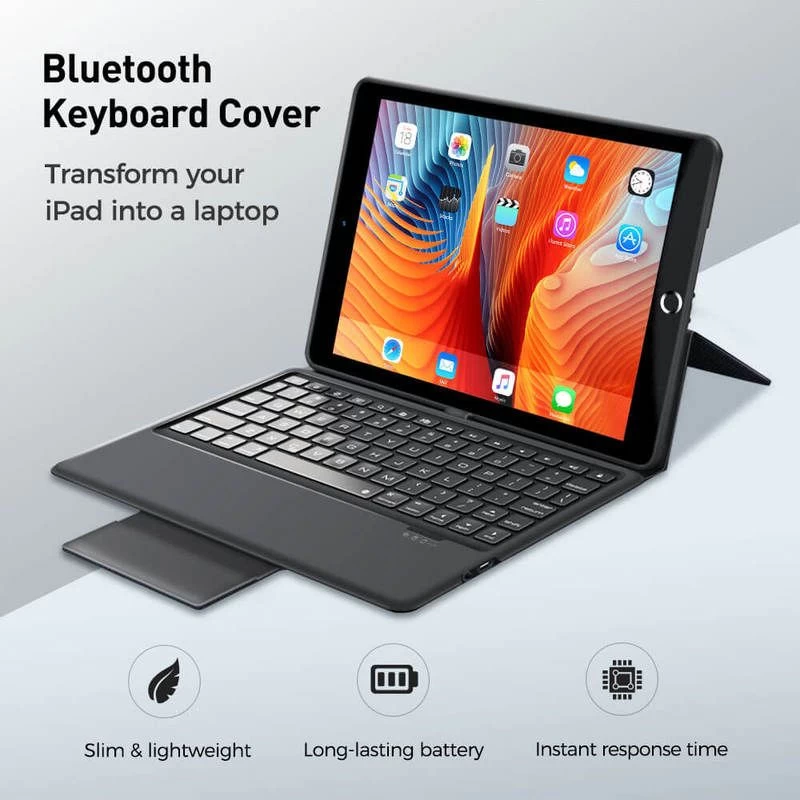 Apple iPad Mini 4 tablet skal, fodral svart ESR Bluetooth Keyboard