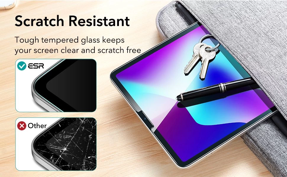 Apple iPad Pro 12.9 (2018) aizsargstikls  ESR TEMPERED GLASS (2-pack)