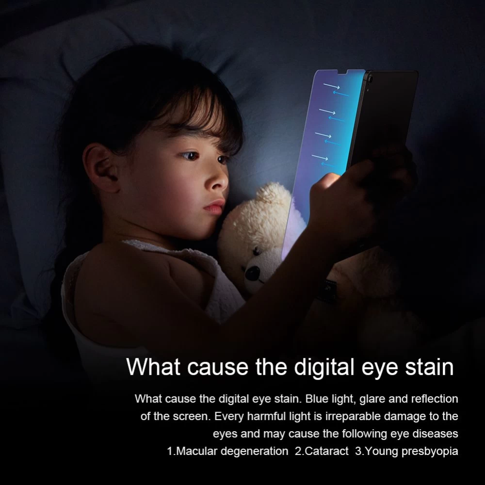 Apple iPad Pro 12.9 (2018) aizsargstikls  Nillkin V+ Anti Blue Light Tempered Glass