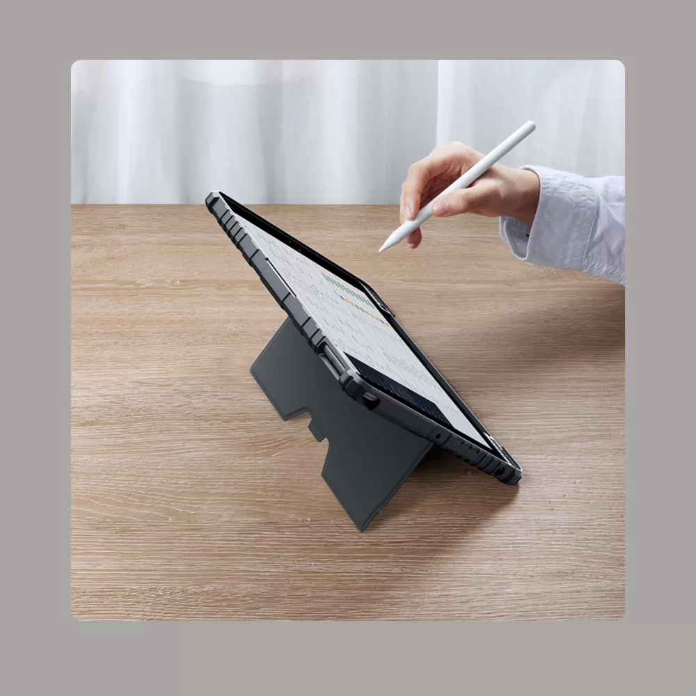 Apple iPad 10.2 (2019) maciņš melns NILLKIN BUMPER COMBO KEYBOARD (BACKLIT VERSION)
