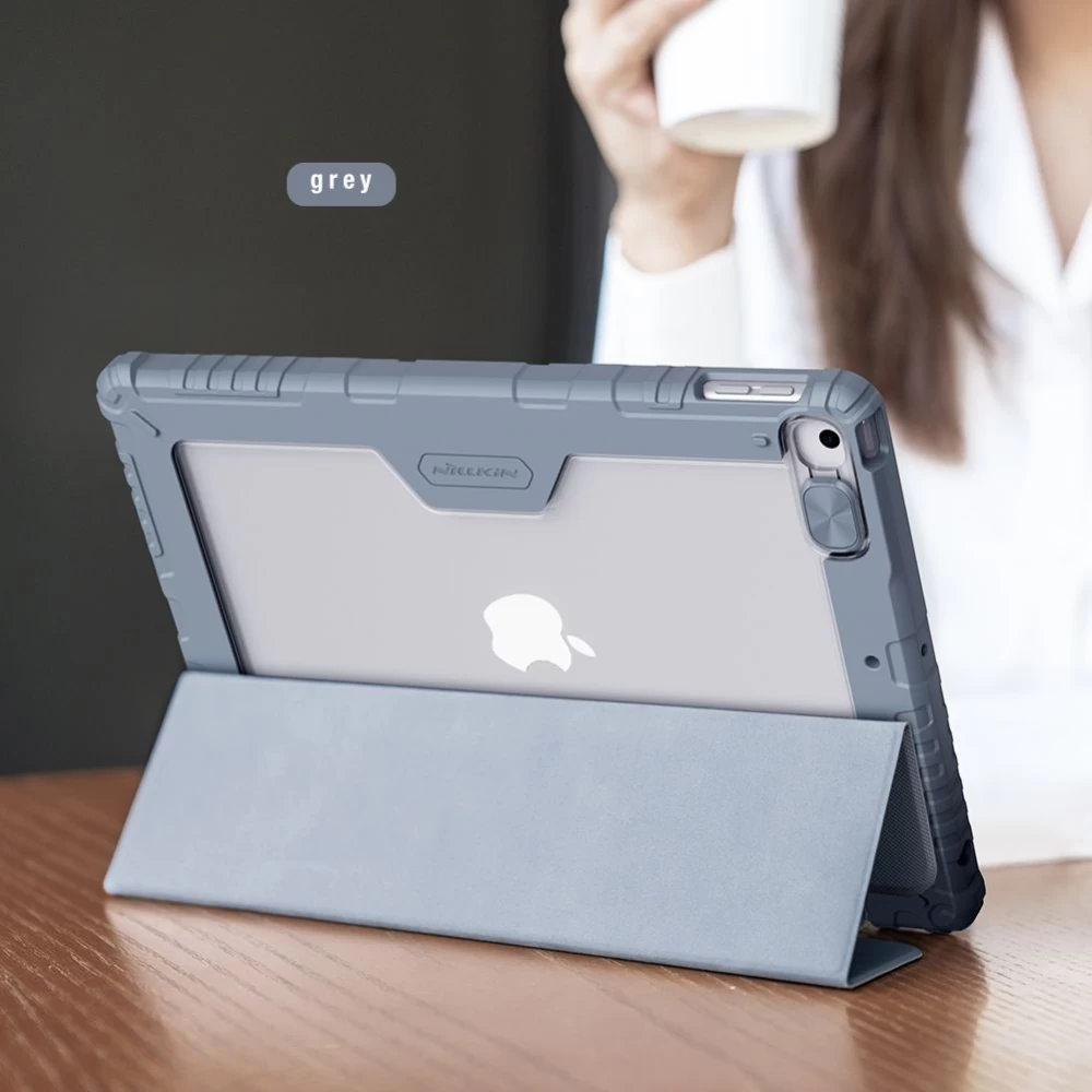 Apple iPad 10.2 (2019) maciņš melns Nillkin Bumper Leather  Pro