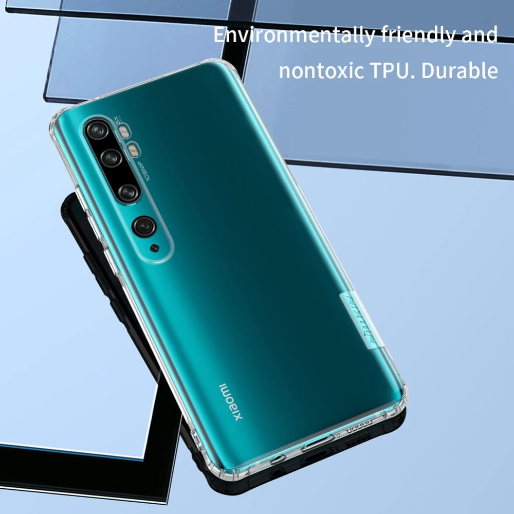 Xiaomi Mi Note 10 ümbris läbipaistev hall Nillkin TPU