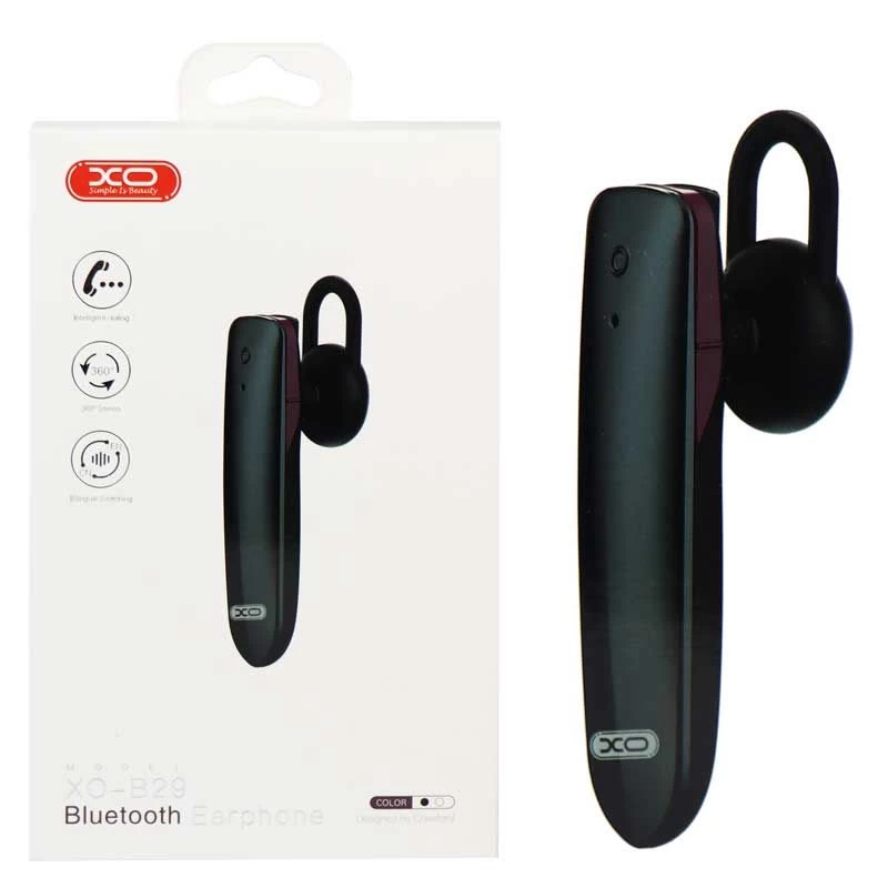  Bluetooth austiņas XO MOBILE B29 Black Earphone 