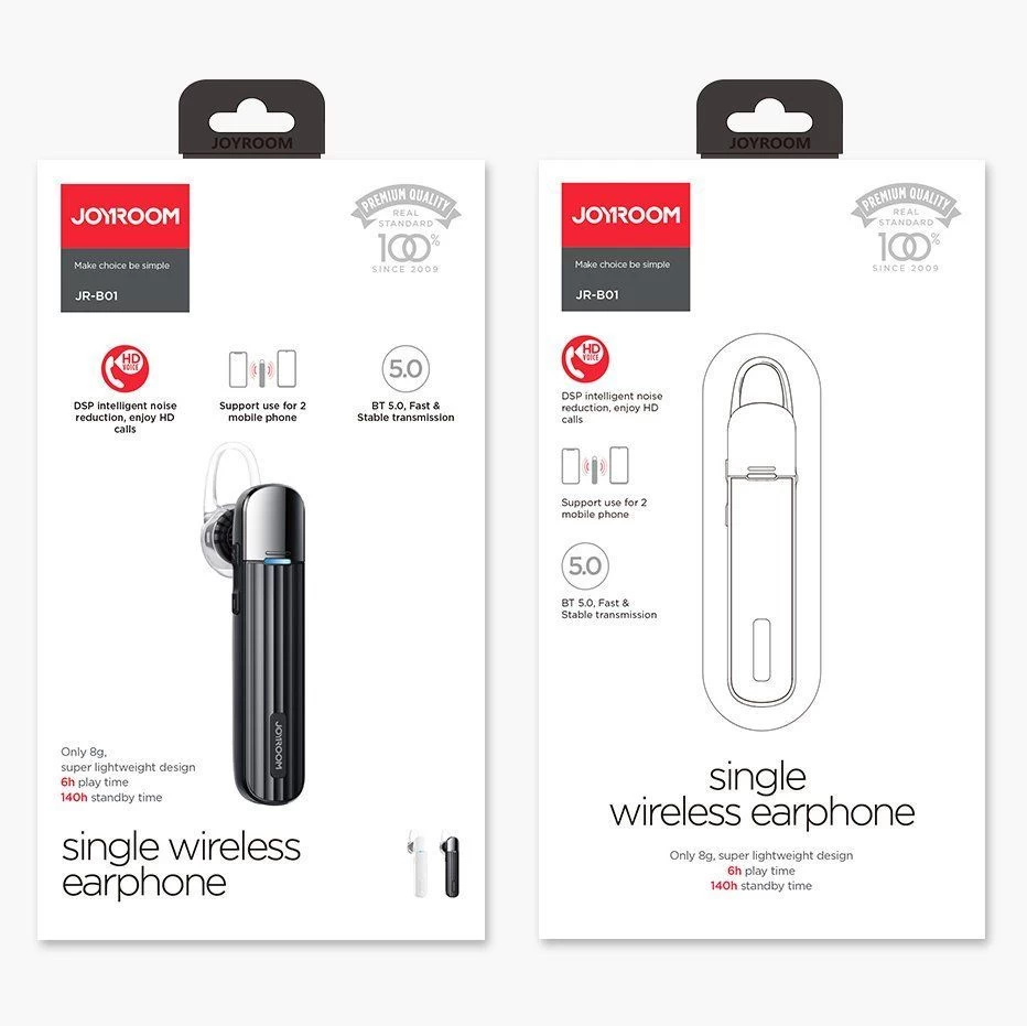  Bluetooth austiņas JOYROOM Earphone  melns