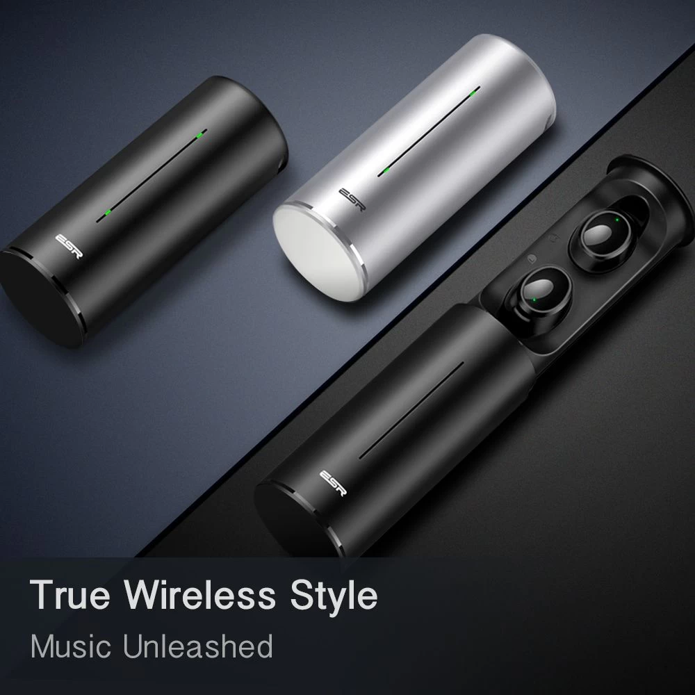  Bluetooth austiņas ESR T1 Black TWS bezvadu  melns