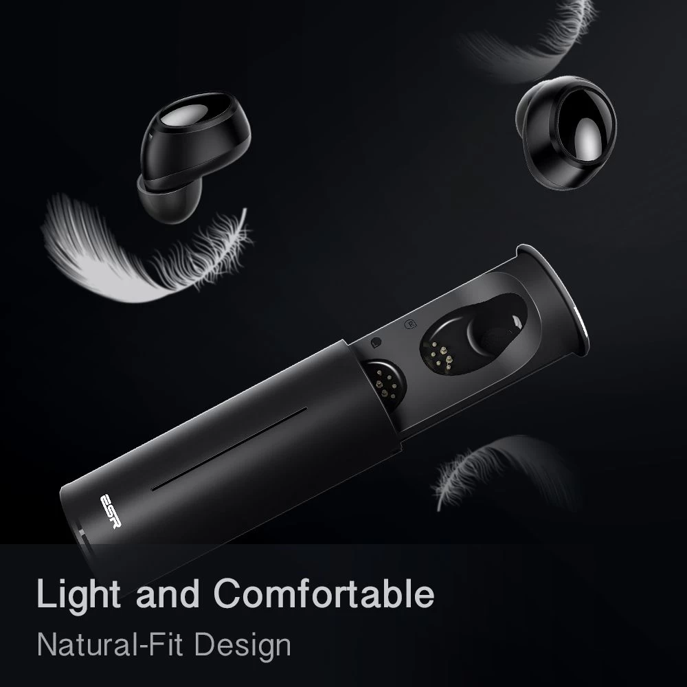  Bluetooth austiņas ESR T1 Black TWS bezvadu  melns