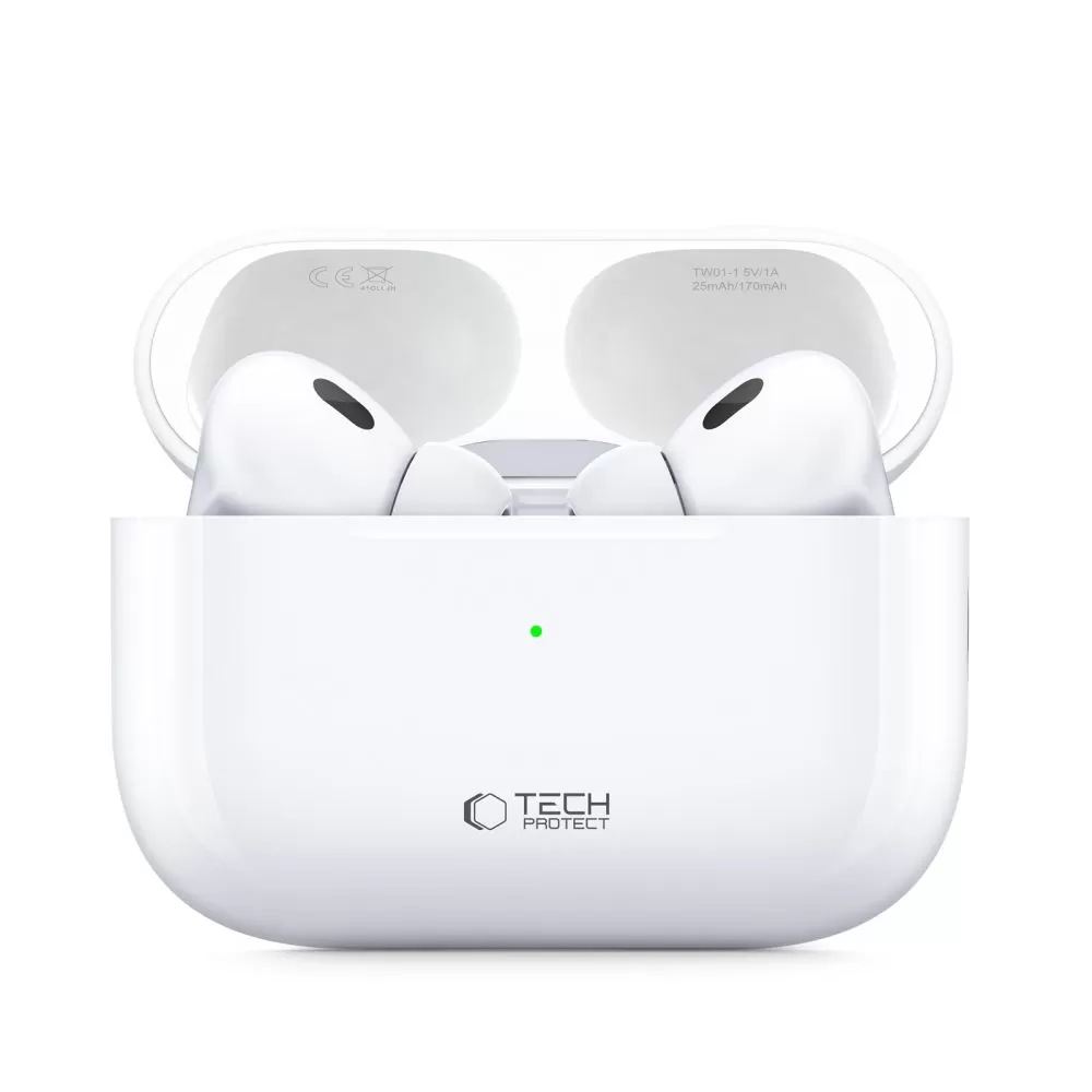 Priedai Bluetooth ausinės TECH-PROTECT ULTRABOOST TWS EARPHONE PRO  baltas