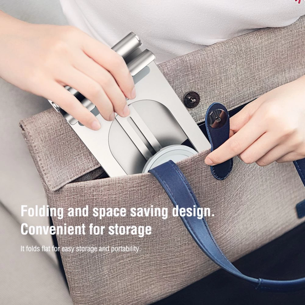 Bezvadu lādētājs  Nillkin PowerHold Tablet Wireless Charging Stand sudraba