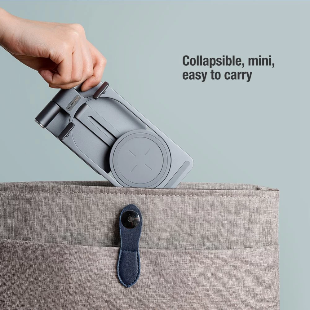 Bezvadu lādētājs  Nillkin PowerHold Mini Wireless Charging Stand sudraba