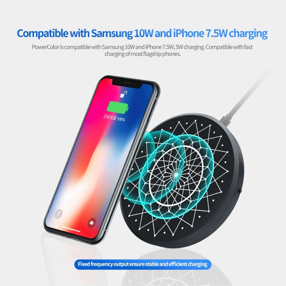 Bezvadu lādētājs  Nillkin PowerColor Fast Wireless Charger Planet