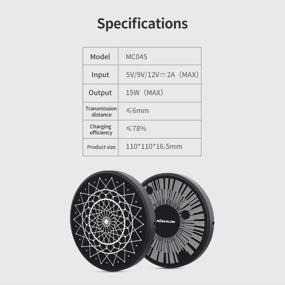 Bezvadu lādētājs  Nillkin PowerColor Fast Wireless Charger Planet