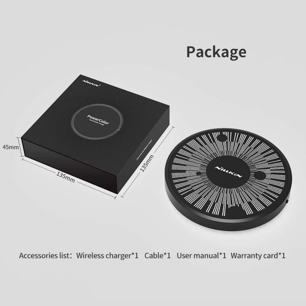 Bezvadu lādētājs  Nillkin PowerColor Fast Wireless Charger Planet