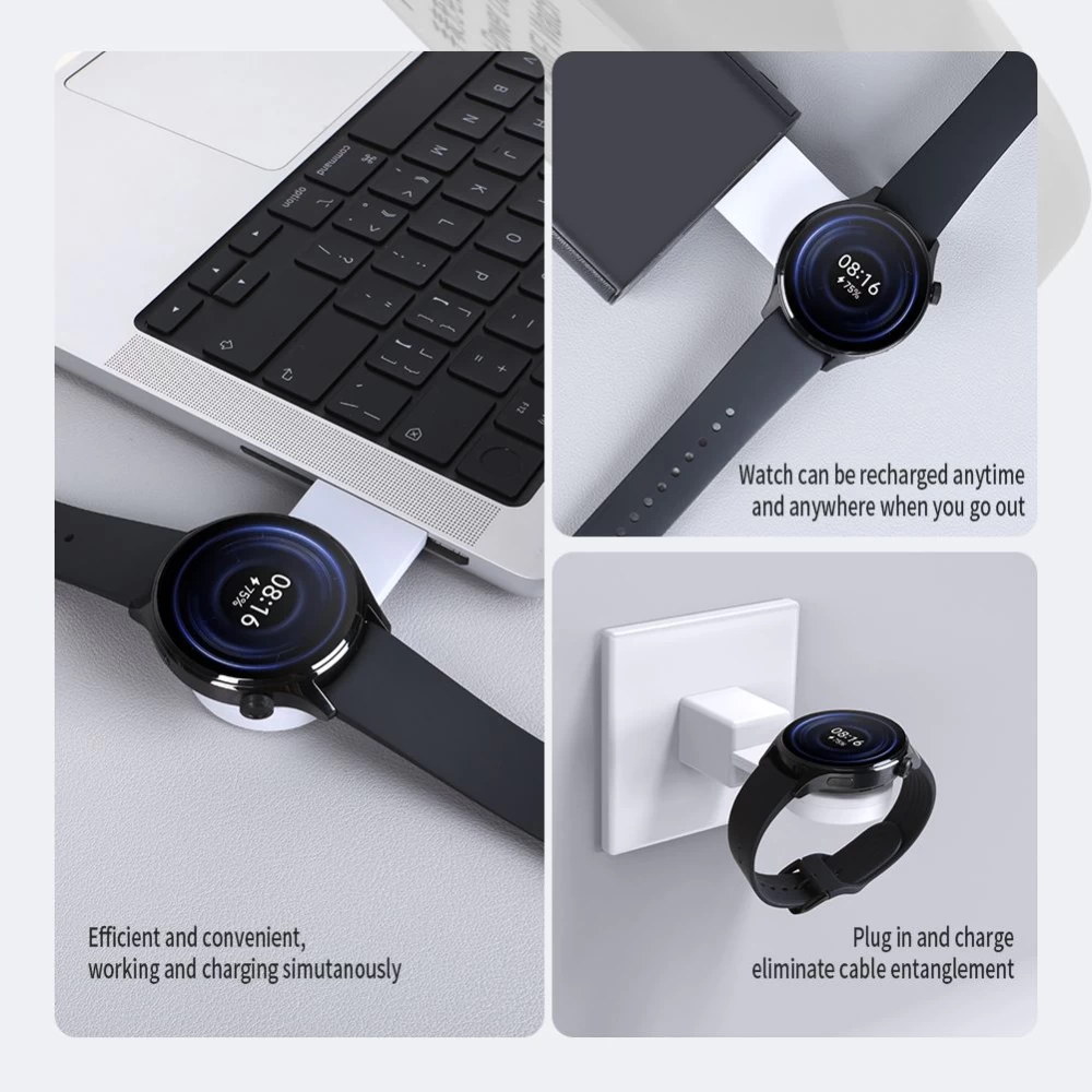 Bezvadu lādētājs  NILLKIN POWER MAGNETIC CHARGER Apple Watch balts