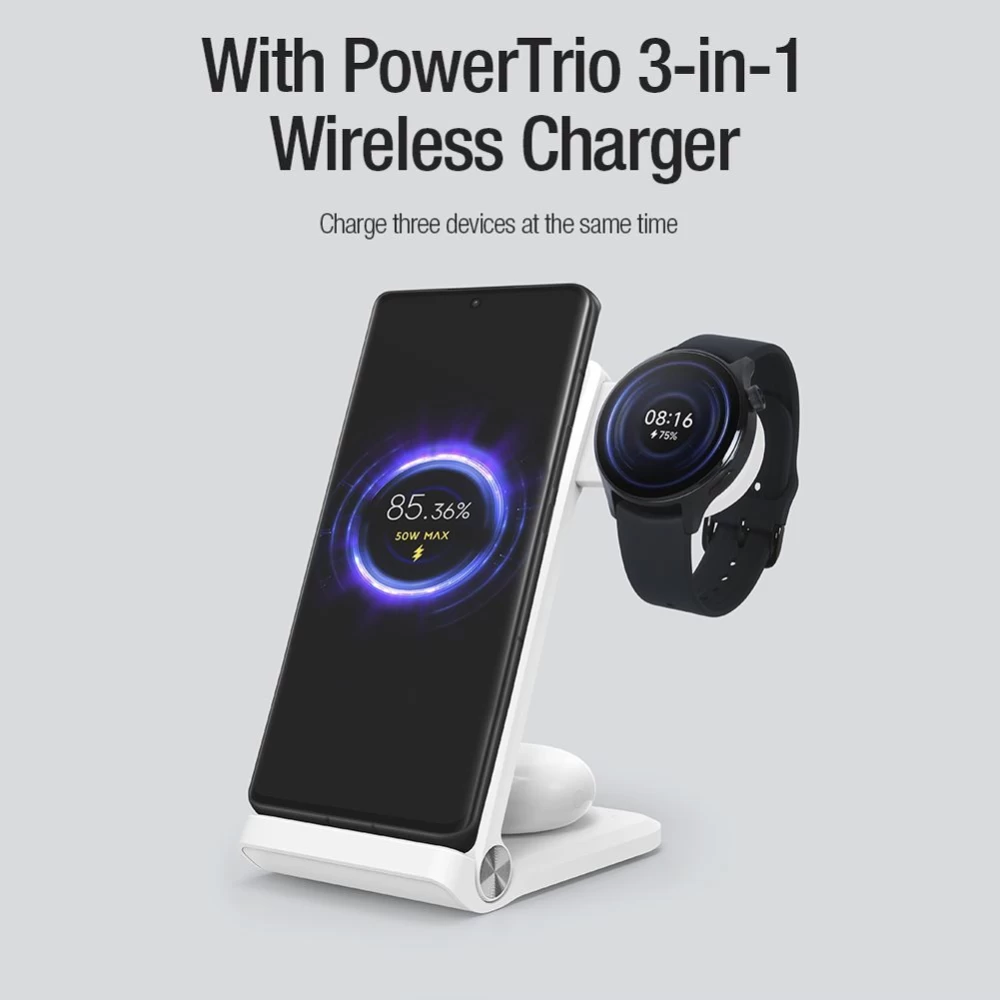 Bezvadu lādētājs  NILLKIN POWER MAGNETIC CHARGER Apple Watch balts