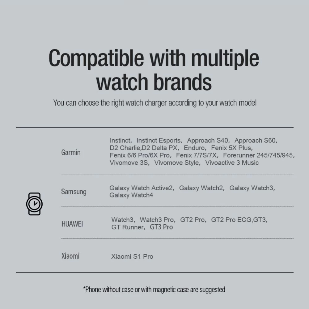 Bezvadu lādētājs  NILLKIN POWER MAGNETIC CHARGER Apple Watch balts