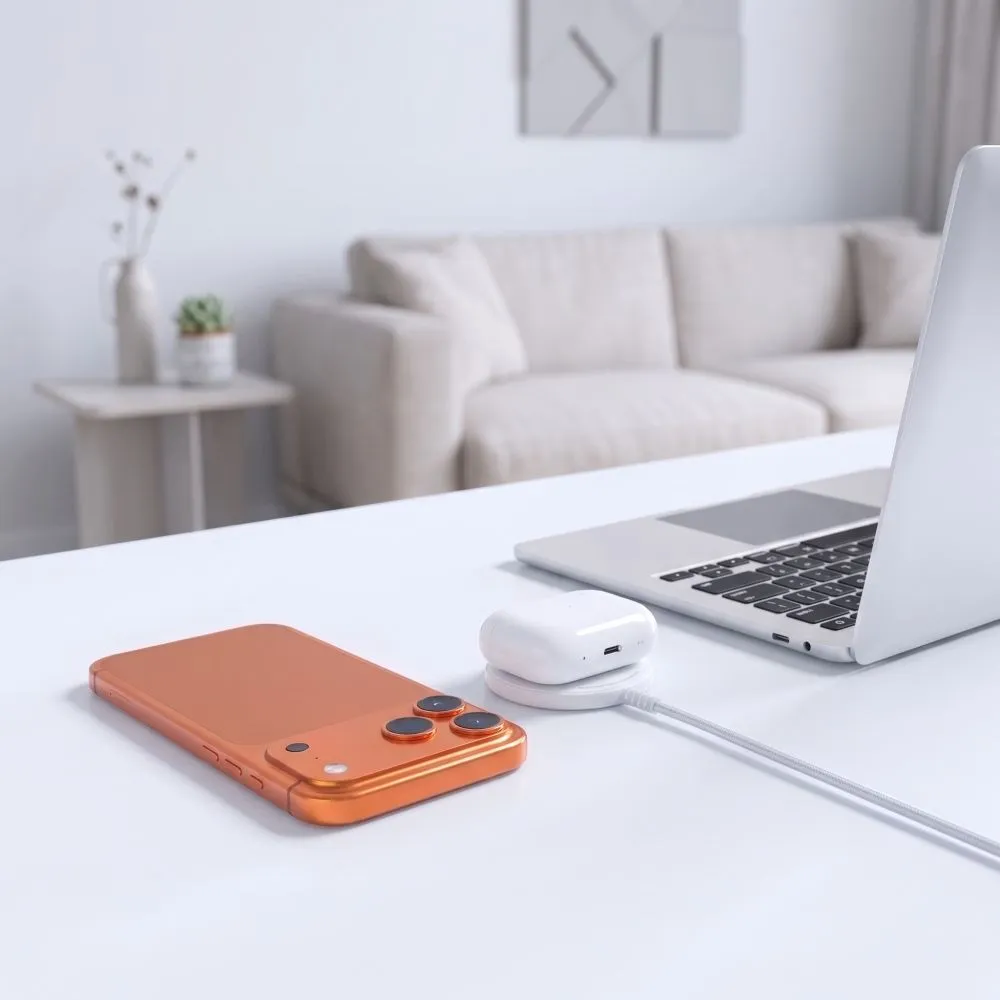 Bezvadu lādētājs  TECH-PROTECT A54 MAGNETIC MAGSAFE WIRELESS CHARGER 25W QI2.2 Viedierīču  balts