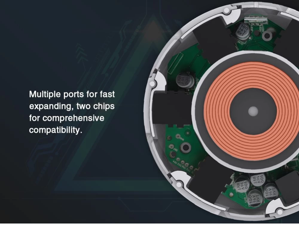 Bezvadu lādētājs  NILLKIN Hermit Multifunctional wireless charger balts