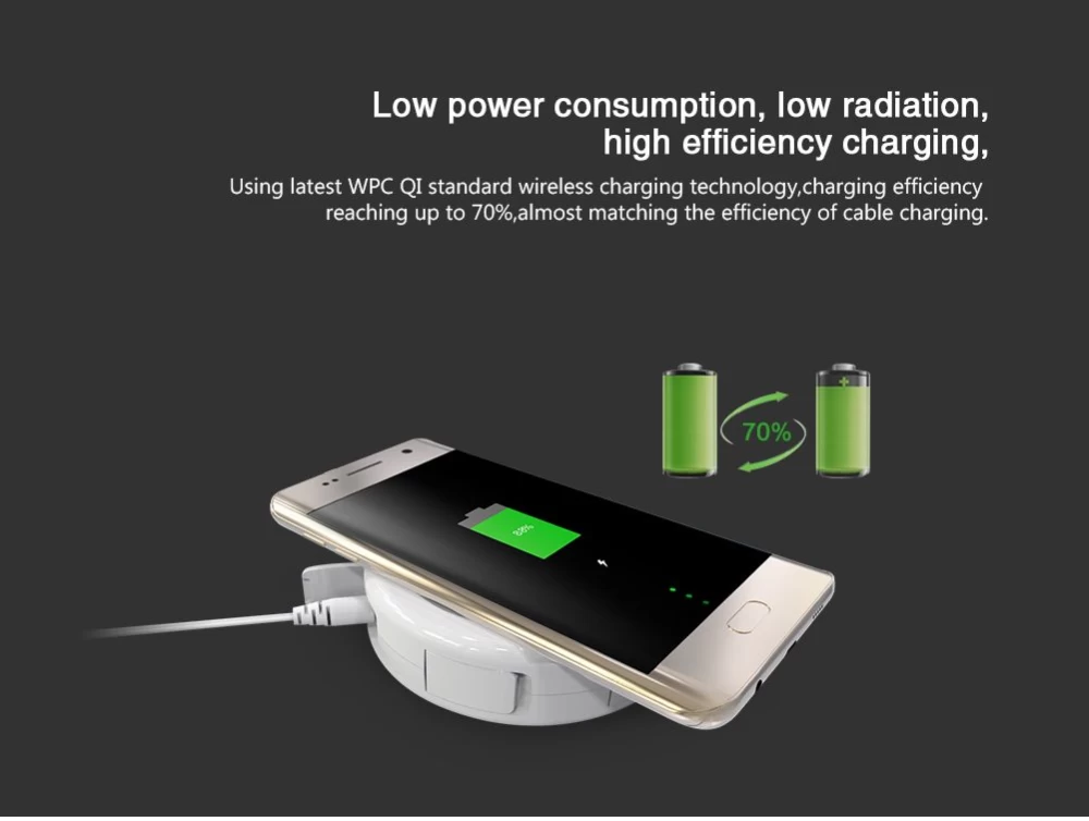 Bezvadu lādētājs  NILLKIN Hermit Multifunctional wireless charger balts