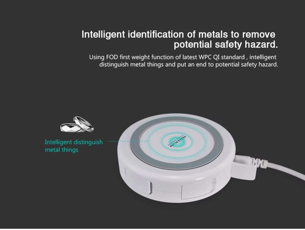Bezvadu lādētājs  NILLKIN Hermit Multifunctional wireless charger balts