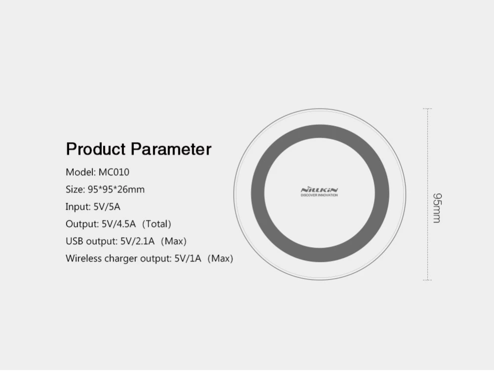 Bezvadu lādētājs  NILLKIN Hermit Multifunctional wireless charger balts
