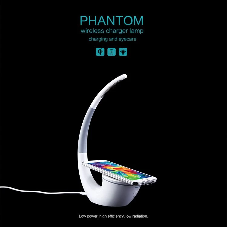 Bezvadu lādētājs  Nillkin Phantom Wireless Charger / LED lamp balts