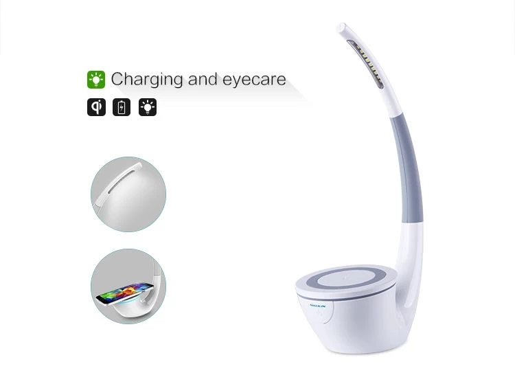 Bezvadu lādētājs  Nillkin Phantom Wireless Charger / LED lamp balts