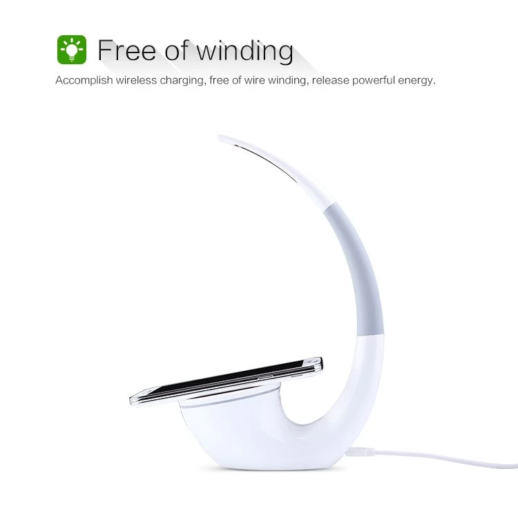 Bezvadu lādētājs  Nillkin Phantom Wireless Charger / LED lamp balts