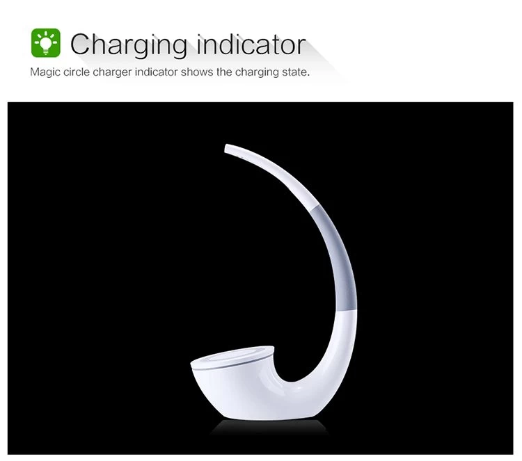 Bezvadu lādētājs  Nillkin Phantom Wireless Charger / LED lamp balts