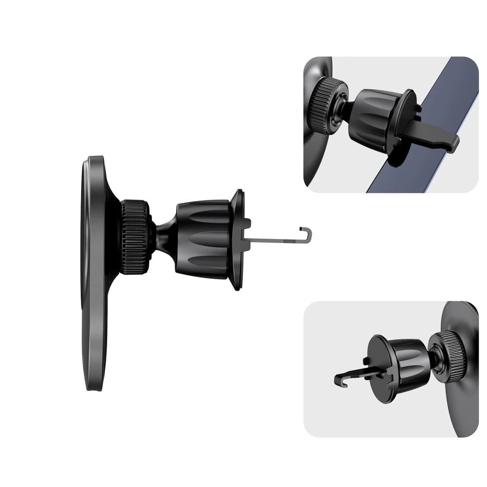 Trådlösa laddare  TECH-PROTECT MM15W-V1 MAGNETIC MAGSAFE VENT CAR MOUNT WIRELESS CHARGER 15W svart