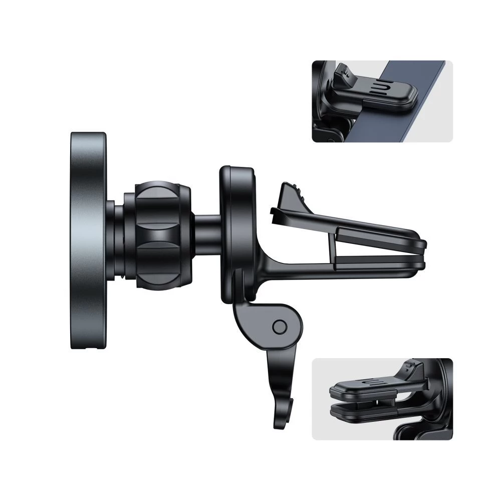 Trådlösa laddare  TECH-PROTECT MM15W-V5 MAGNETIC MAGSAFE VENT CAR MOUNT WIRELESS CHARGER 15W svart