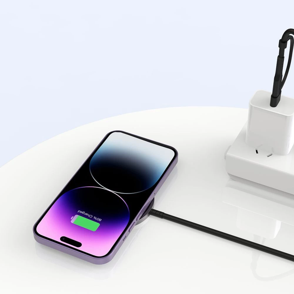 Bezvadu lādētājs  TECH-PROTECT QI15W-A25 MAGNETIC MAGSAFE WIRELESS CHARGER melns
