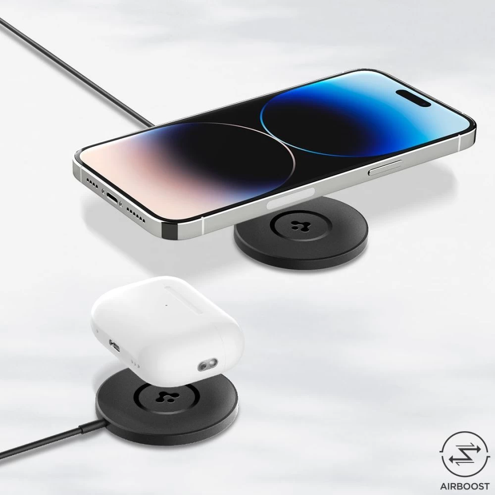 Bezvadu lādētājs  SPIGEN PF2101 ARCFIELD MAGNETIC MAGSAFE WIRELESS CHARGER melns