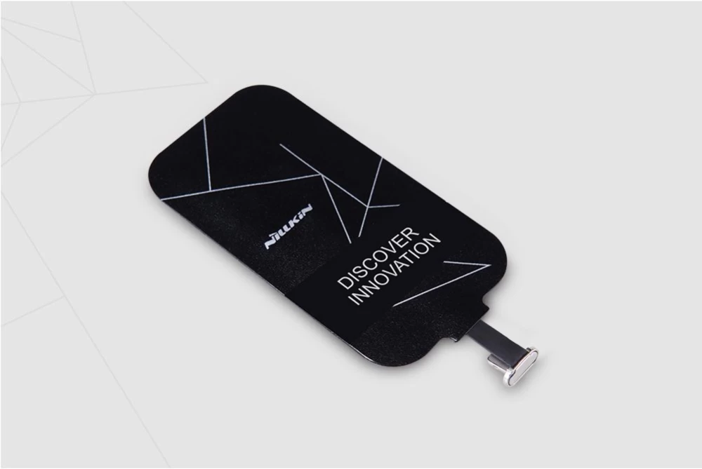 Bezvadu lādētājs  Magic Tags TYPE-B Wireless Charging Receiver Micro USB narrow-side down melns