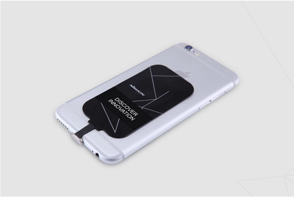 Bezvadu lādētājs  Magic Tags TYPE-B Wireless Charging Receiver Micro USB narrow-side down melns