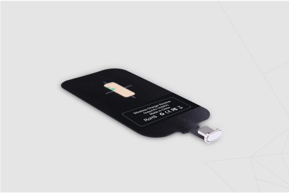 Bezvadu lādētājs  Magic Tag Wireless Charging Receiver iPhone 6/6S Plus/7 Plus melns