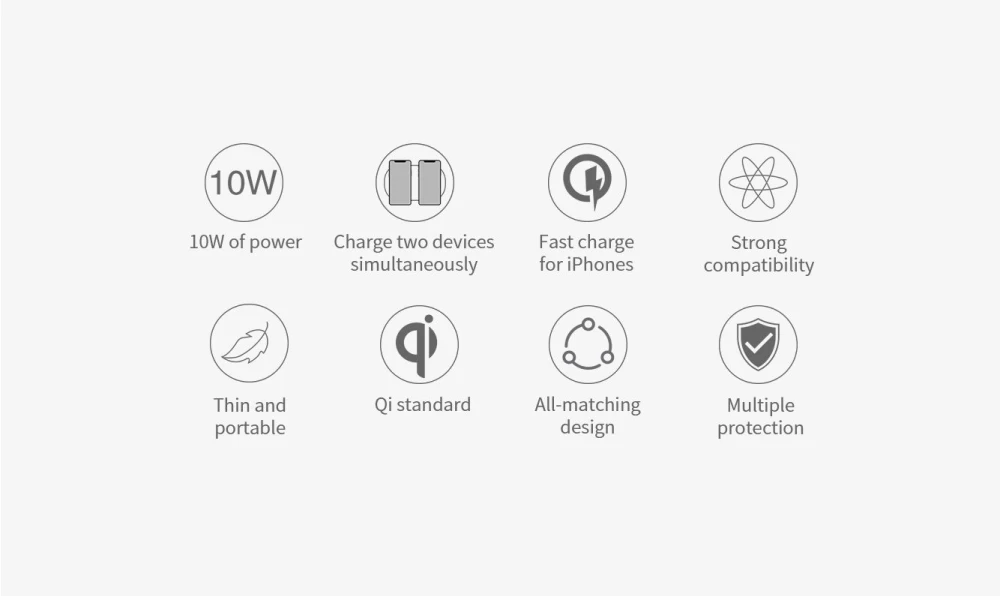 Bezvadu lādētājs  Gemini Dual Fast Wireless Charger melns