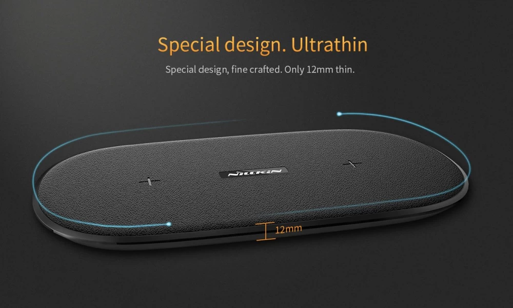 Bezvadu lādētājs  Gemini Dual Fast Wireless Charger melns