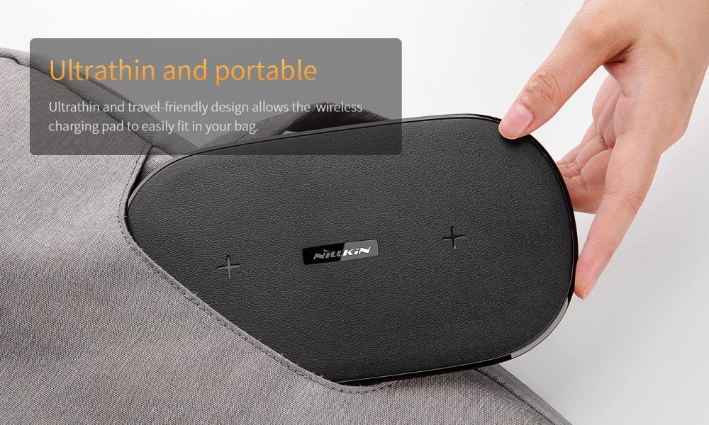 Bezvadu lādētājs  Gemini Dual Fast Wireless Charger melns