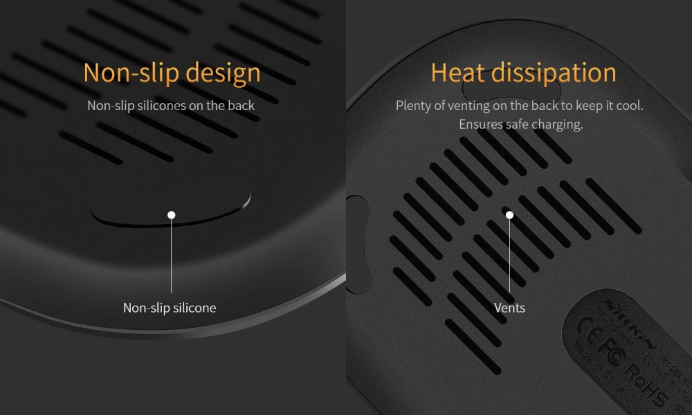Bezvadu lādētājs  Gemini Dual Fast Wireless Charger melns