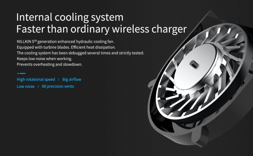 Bezvadu lādētājs  Nillkin PowerFlash Wireless Charger Tempered Glass melns