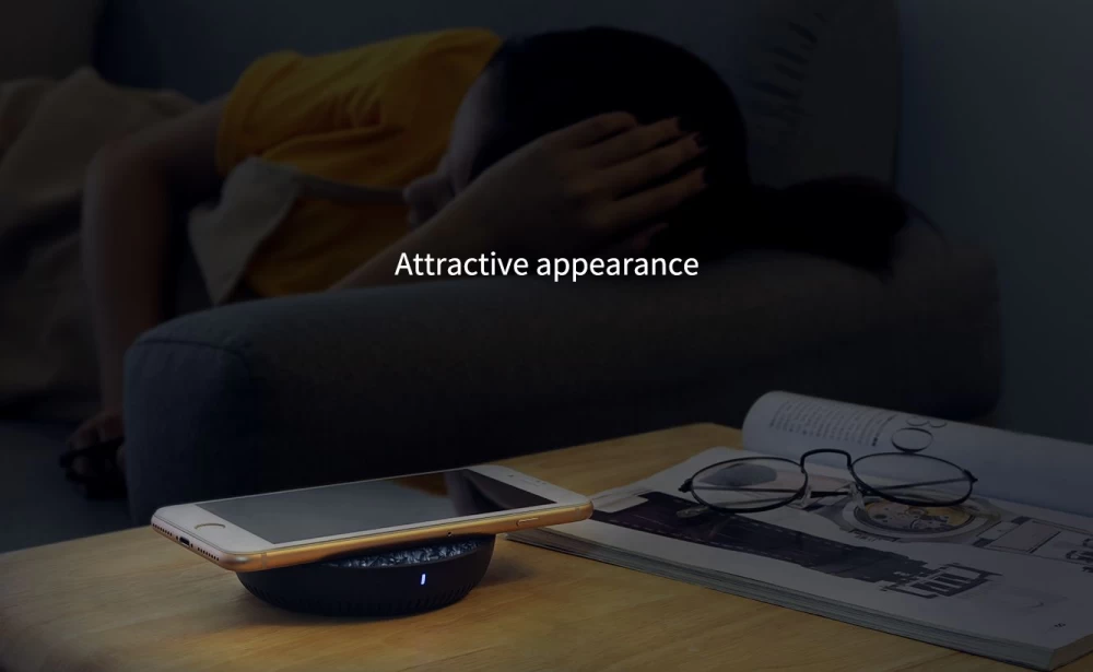 Bezvadu lādētājs  Nillkin PowerFlash Wireless Charger Tempered Glass melns