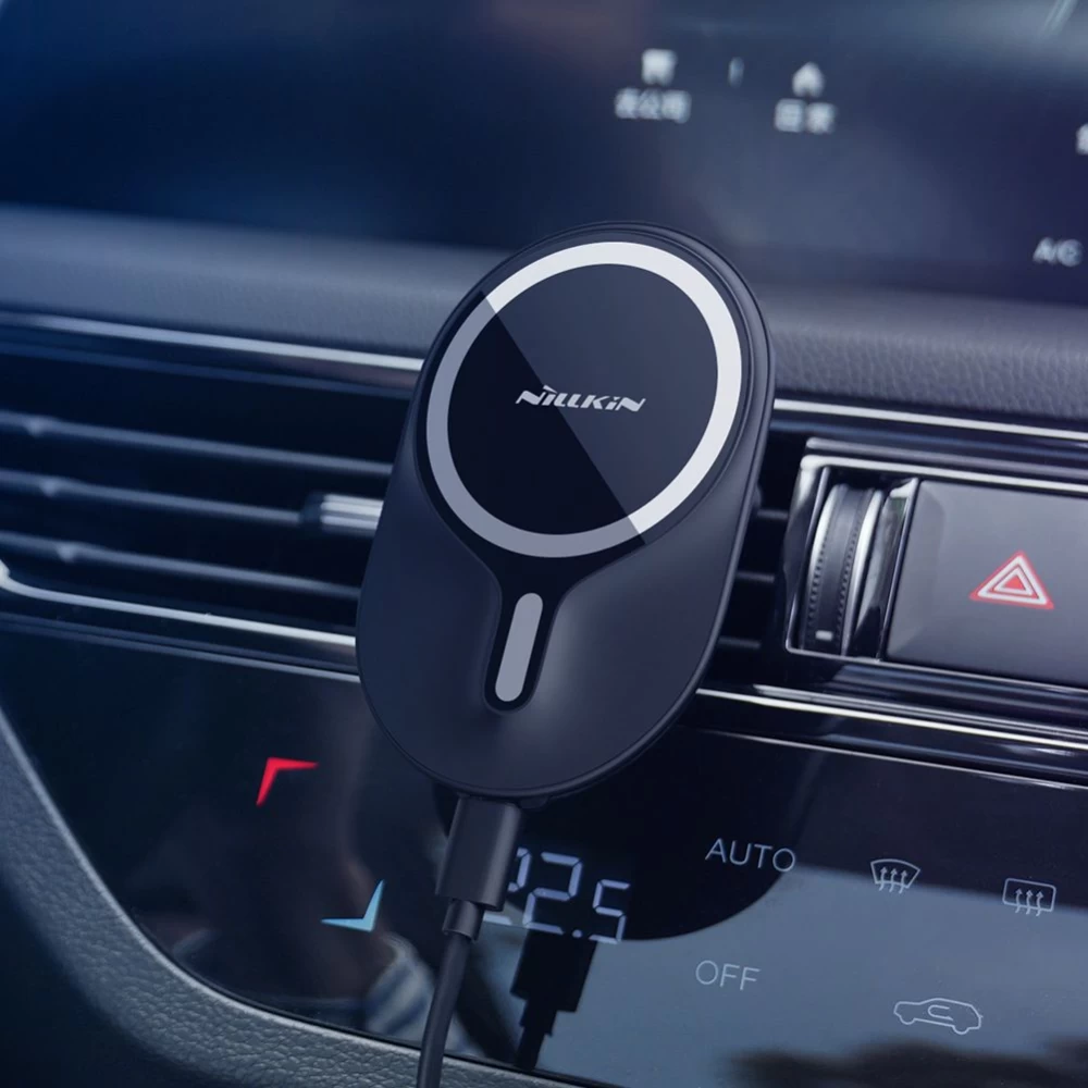 Trådlösa laddare  Road Magnetic Car Mount with Wireless Charging iPhone 12 / 13 14 15 /16 Series svart