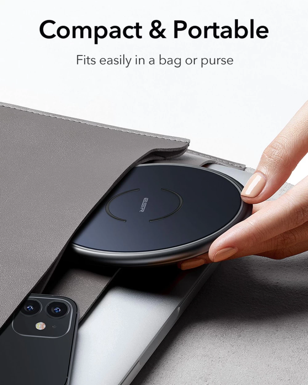 Bezvadu lādētājs  ESR HaloLock Magnetic Wireless Charger zils